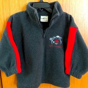Mont Tremblant Quebec Size 4 pullover fleece jacket red bear snow Canada EUC